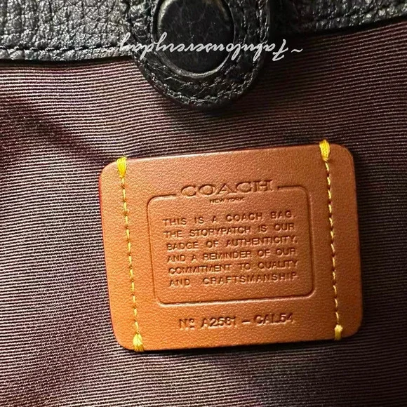 Coach Savannah Small Carryall Bag In Leather/Gold/Black CAL54 NWT - Picture 8 of 8